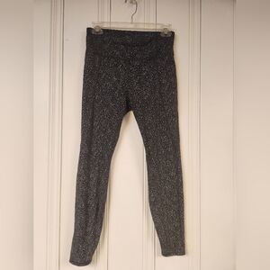 Athleta M Monochrome Speckled Leggings